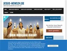 Tablet Screenshot of jesus-news24.de